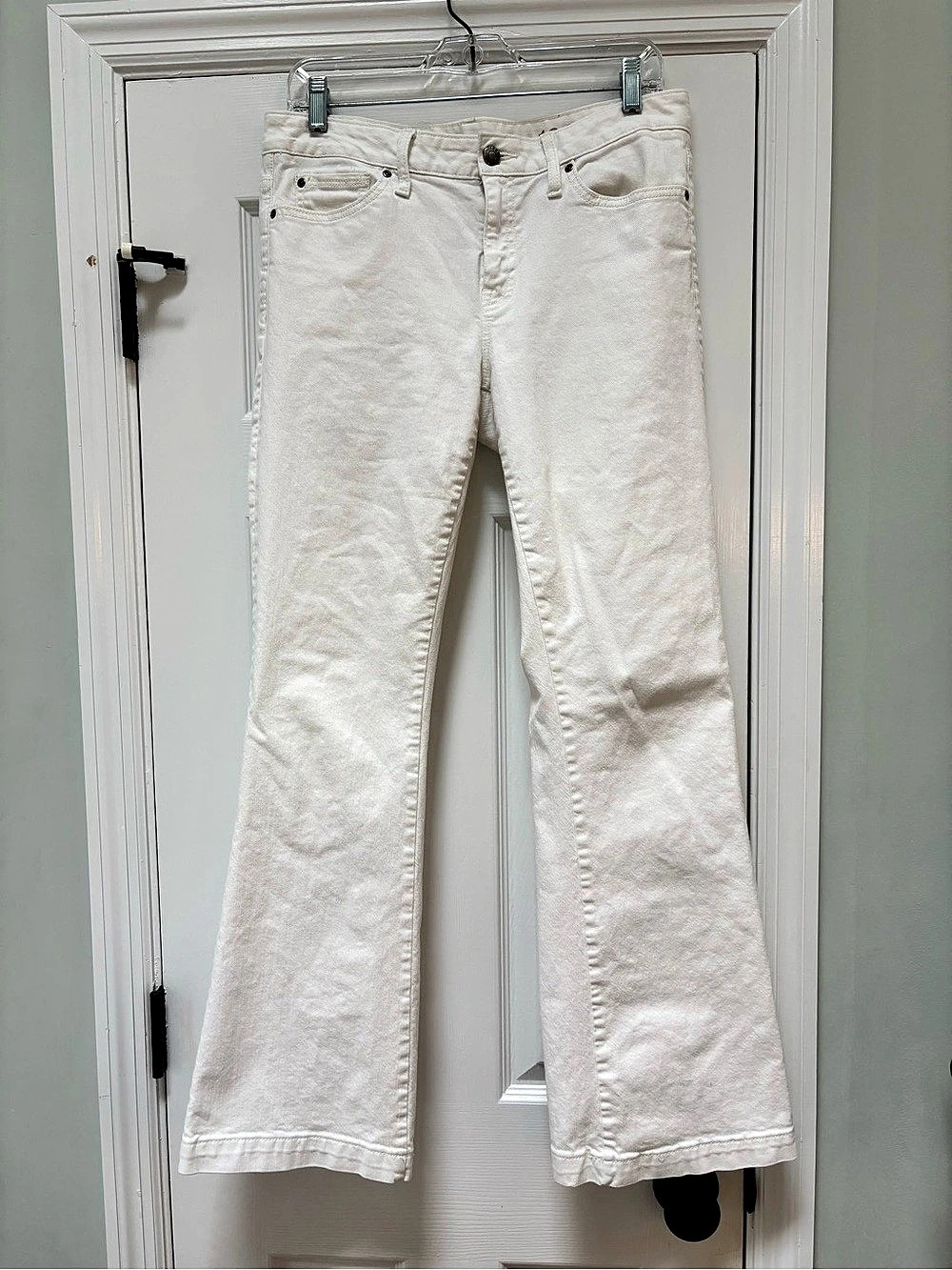 Gap 1969 Boot Cut Jeans in White Waist 29